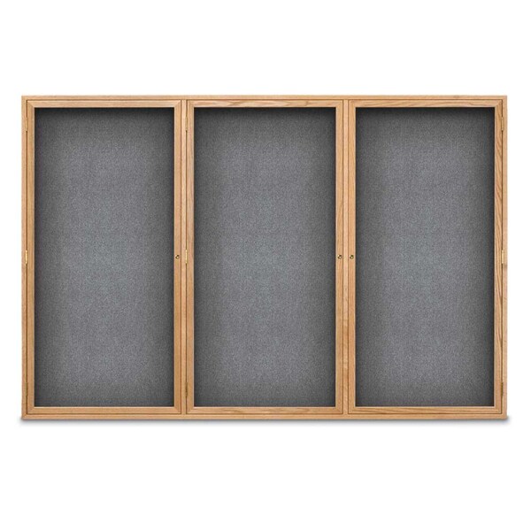 Sliding Door Indoor Enclosed Corkboard, 7